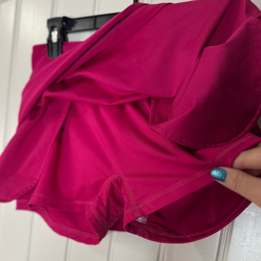 NIKE✔️Dri-Fit Fuchsia Skort, Pockets - Golf, Pickleball, Tennis 💕 (Size Small) - Picture 6 of 12